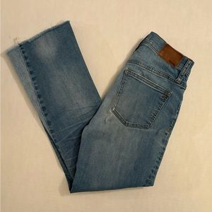 Madewell Cali Demi Boot Jeans Women size 25 Blue (25x25) See Pics Well Loved